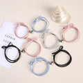 2Pcs/set Couple Magnetic Distance Bracelet Lucky Adjustable Red Rope Braided Heart Charms Bracelets Lovers Jewelry Gifts