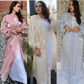 Zifeng OEM Vetements Femme Islamique Elegant Petal Sleeve Muslim Dress
