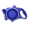 Outdoor Travel Portable Carry Walking Running Leads Durable Automatic Retractable Nylon Rope Pet Dog Leash With Water Bottle