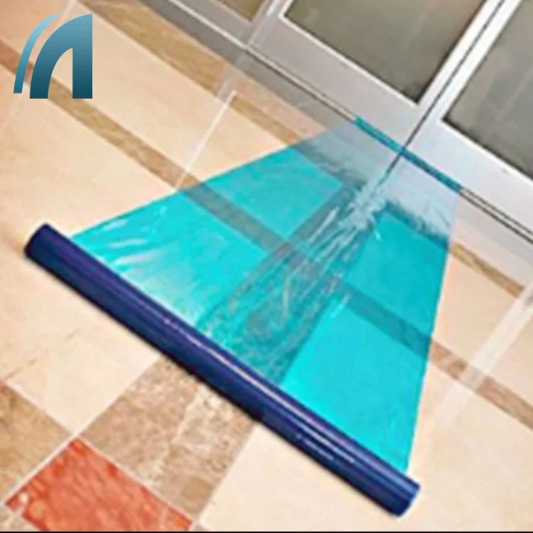Anti Scratch Soft Moisture Proof Transparent Customizable Temporary Floor Protection PE Plastic Tile Protection Film