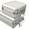 1pc Portable Aluminum Case  225x210x90mm Small Aluminum Carrying Jewelry Box Portable Display Case