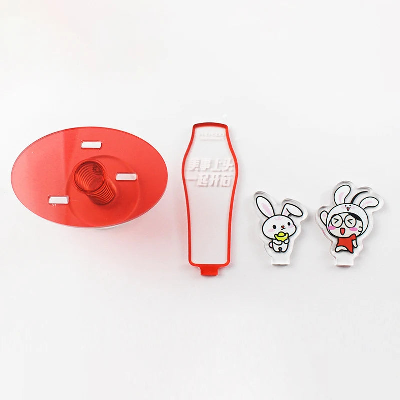 Custom Made Eco-Friendly Acrylic Charms and Keychains Custom Color & Shape Swing Spring Standing Card Ornament Plastic Standee