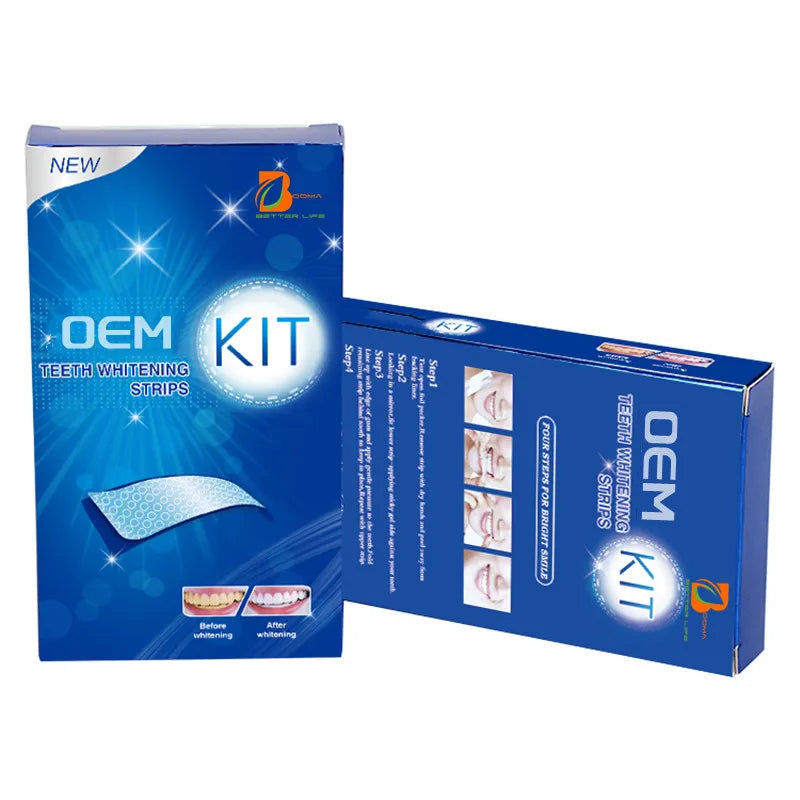 Private Logo 3%HP Dissolving Teeth Whitening Strips Easy-to-Use Tooth Whitening Treatment
