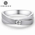 Hot Sale Classic Fashion 3.5mm Moissanite S925 Sterling Silver Wedding Engagement Anniversary Men's Ring for Couples As a Gift