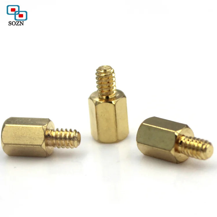 Hex Standoff Male to Female M2 M2.5 M3 M4 M5 M6 Brass Standoff Spacer Hexagonal Stud Spacer Hollow Pillars Standoff Gold MegaBDM