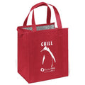 Custom Nonwoven Ice Cooler Bag / Insulated Aluminium Foil pp Non Woven Lunch Picnic Foldable Cooler Bags