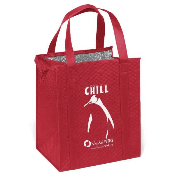 Custom Nonwoven Ice Cooler Bag / Insulated Aluminium Foil pp Non Woven Lunch Picnic Foldable Cooler Bags