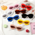 Factory Wholesale European and American New Personality Funny Children Sunglasses Candy Color Thick Frame Kids Y2K Sunglasses