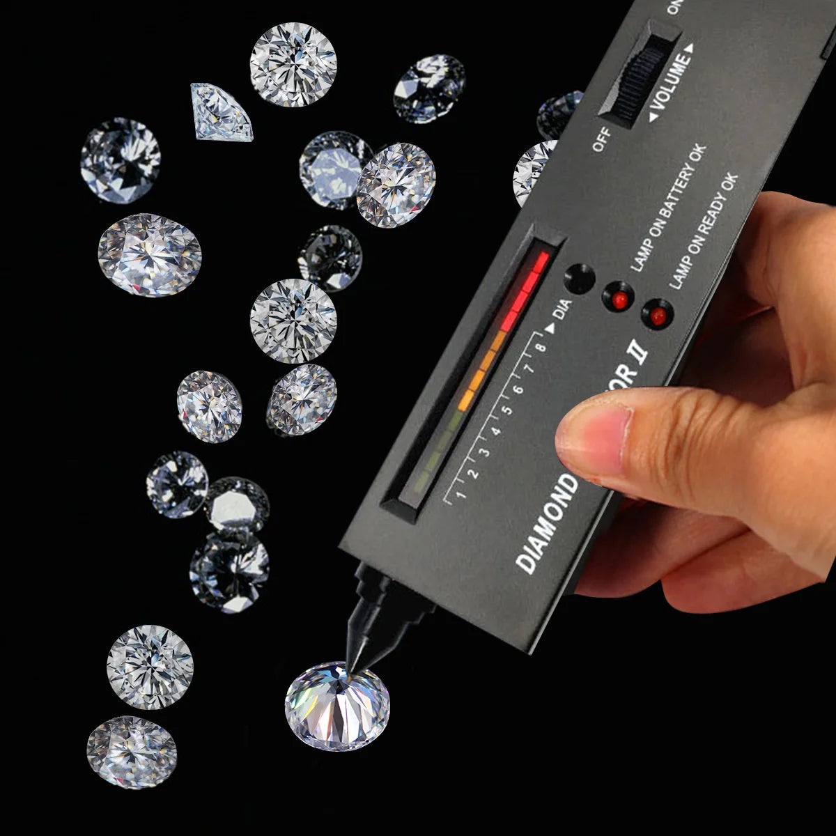 Customized Link for Moissanite Loose Stones Wholesale 1ct 2ct 3ct with GRA Certificate Pass Diamond Tester