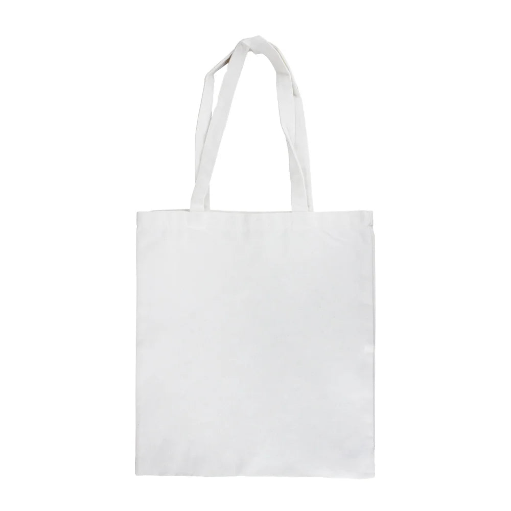 New Ladies & Men's Sublimation Tote Bag 100% Polyester Cotton Canvas Custom Logo Pattern for Gift Printing