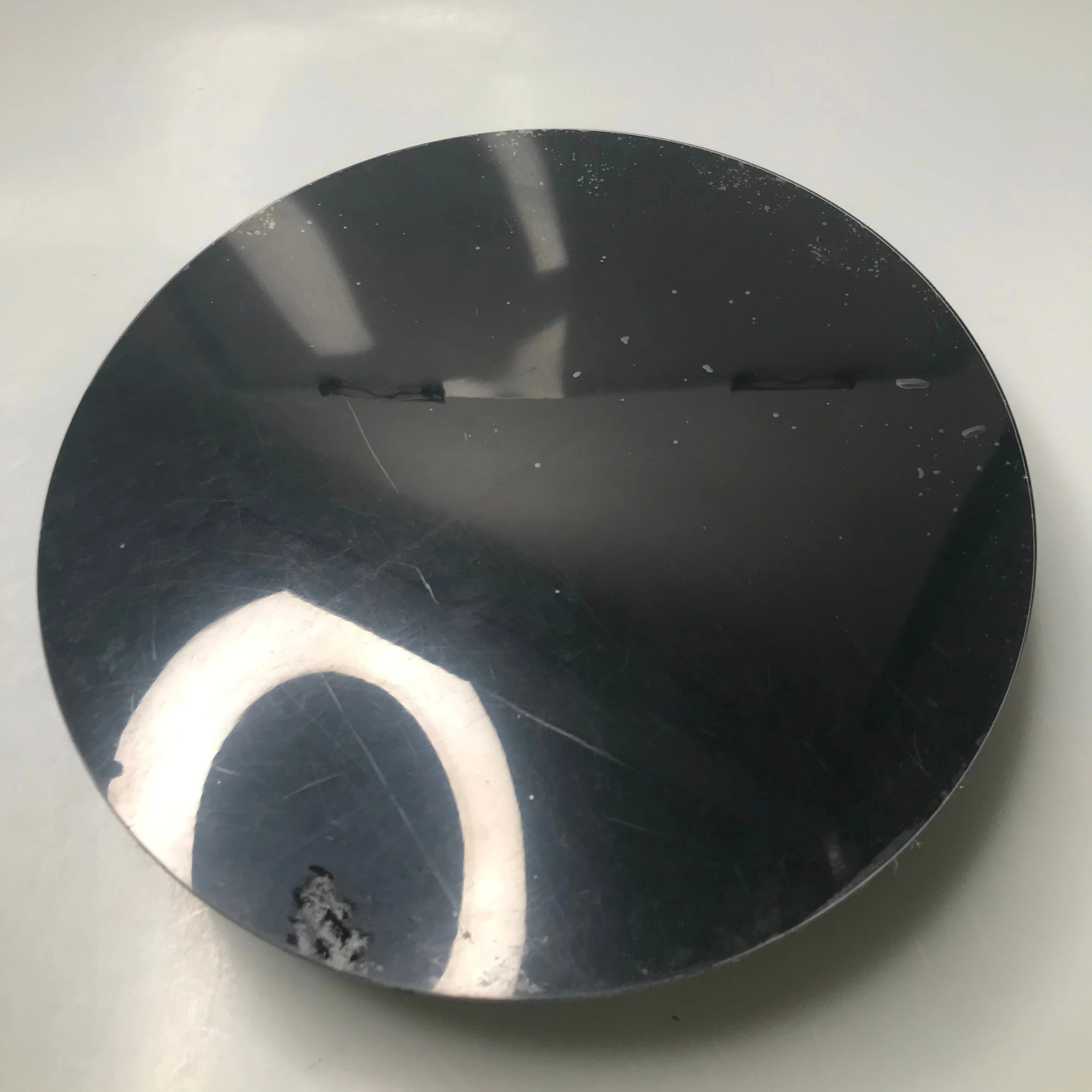 25cm Turntable Mirror Glass Battery Display Stand 360 Rotating Electric Turntable Show Holder Display Holder Show Merchandise