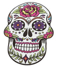 DIY Smile with Flower Eyes Patch Ghost Day of the Death Love Never Die Rockabilly Lady Rider Hippie Punk Tatoo Patch