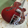 Red GRTCH Electric Guitar Semi-hollow Body Chrome Hardware Big Bar NOW STOCK Free Ship