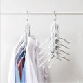 Factory Wholesale Multifunctional Space Saving Clothes Rack Non slip 8 in 1 Foldable Plastic Magic Hangers