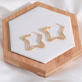 Luxury Huggie Earrings Trendy Gold Plated Zircon Fine Jewelry Design Earrings Wholesale Bulk Fashion Earrings for Women