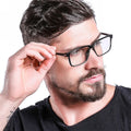 Trendy Eyewear Transparent clear Glass Picture Frame Spectacle Glasses for Men Sunglasses logo Frames