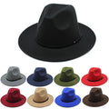 Fashion Design Wholesale Meiguan Brand Eco-friendly Wool Felt Fedora Hats Unisex Fall Cowboy Dress Style Wide Brim Floppy Party
