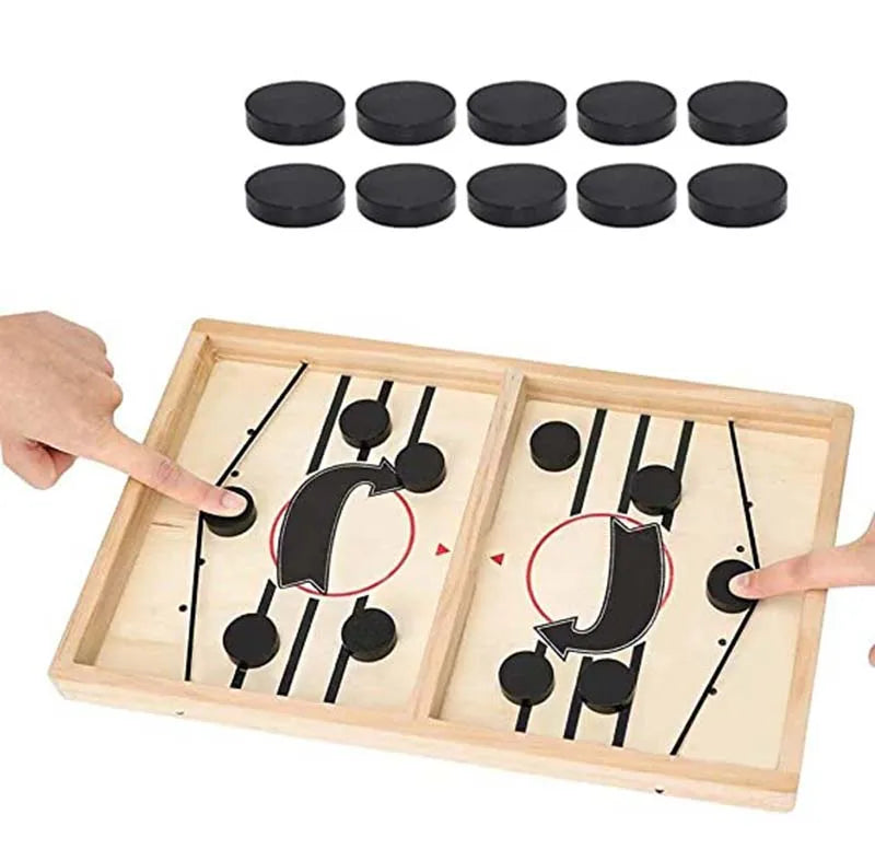 Table Hockey Foosball Winner Games Fast Sling Puck Board Game for Adults Parent Child Interactive