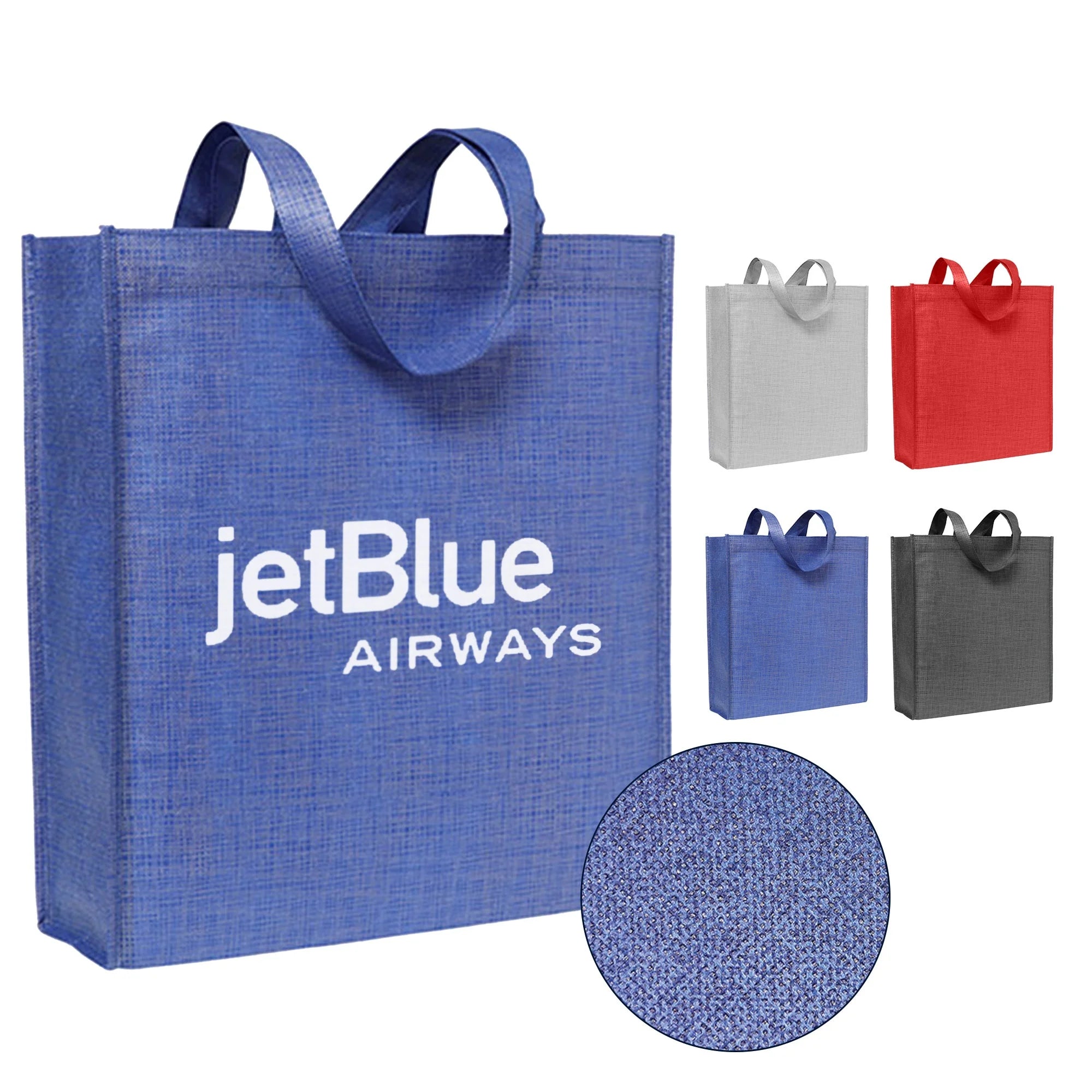 In Stock Premium Patterned Non Woven Bag with Large Gusset and 90gsm Custom Logo NWB020