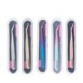 Stainless Steel DIY Lash Tweezer with Comb Eyelash Extension Makeup Tools Beauty Tool for Eyelash Extensions