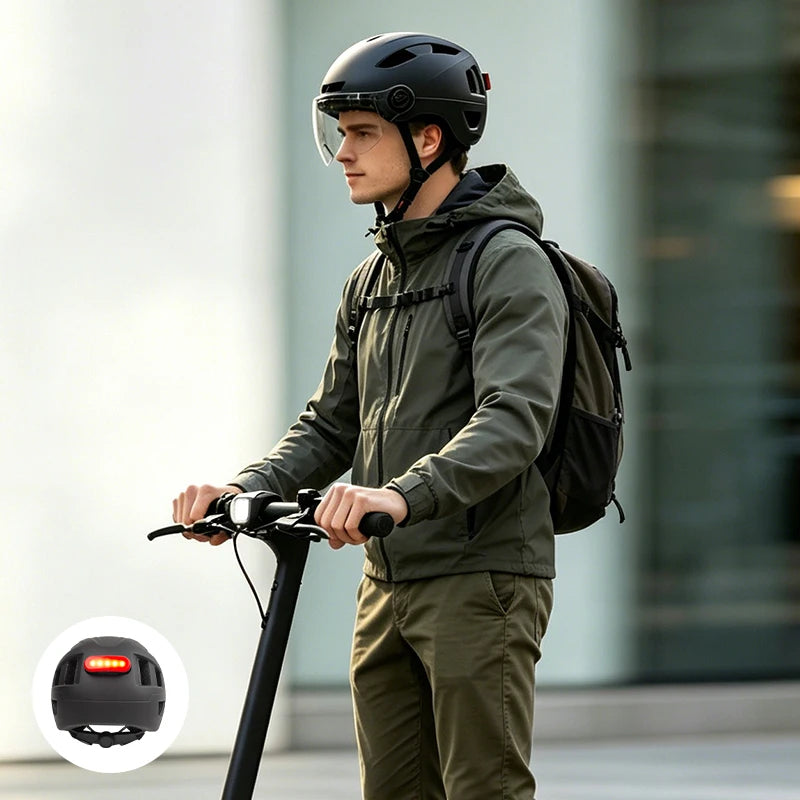 Wholesales Electric Bike Helmet Wholesale NTA-8776 Safety Sport Protective Adult Rear Led Light for E-Bike Helmet