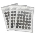 300Pcs Disposable Eyelash Glue Holder Foil Pallet Eyelash Extension Glue Pads Lashes Stickers Stand on Eyelash Jade Stone