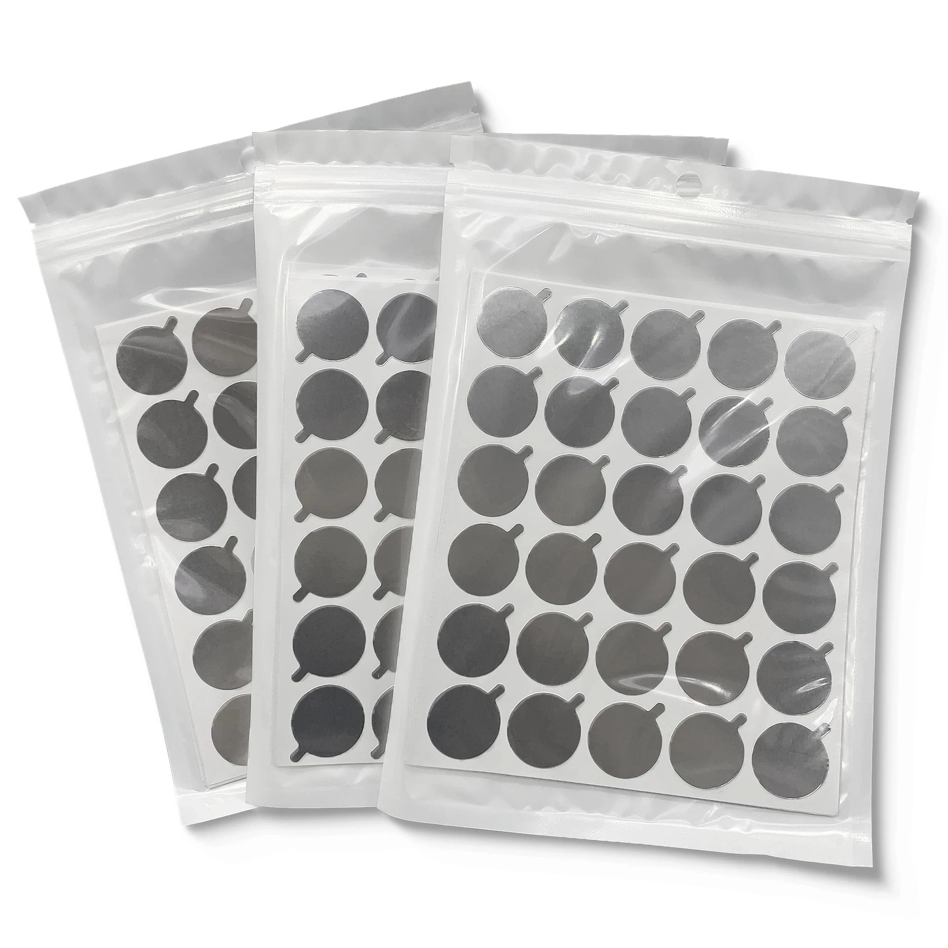 300Pcs Disposable Eyelash Glue Holder Foil Pallet Eyelash Extension Glue Pads Lashes Stickers Stand on Eyelash Jade Stone