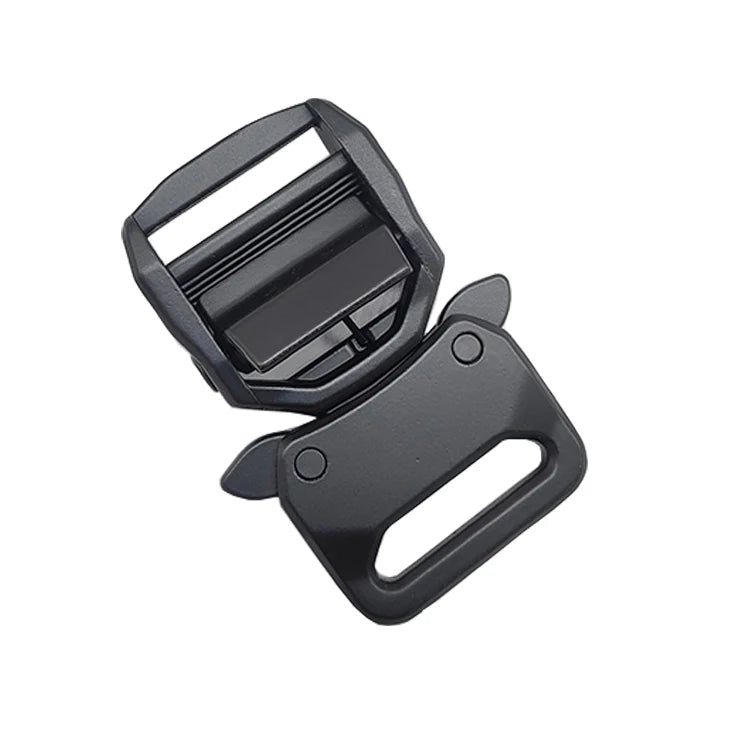 Small 26mm Zinc Alloy Tactical Belt Buckle with Custom Logo and Spring Function Bag Accessories