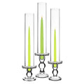 D.70mm Glass Cylinder Without Base Both End Open Flame Candle Chimney Tube Cover for Pillar Candles in Wedding Table Centerpiece