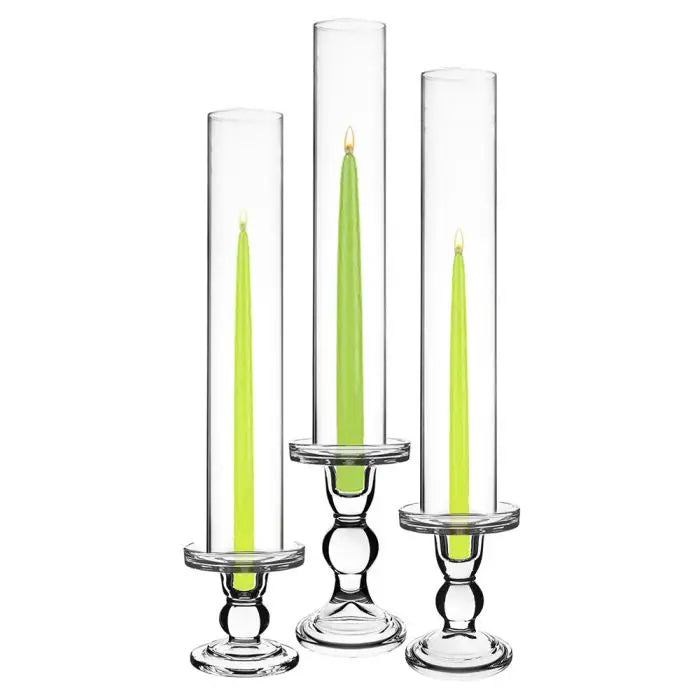 D.70mm Glass Cylinder Without Base Both End Open Flame Candle Chimney Tube Cover for Pillar Candles in Wedding Table Centerpiece