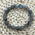 Natural Crystal Bangles Labradorite Bracelet Healing Stones Crystal Beads Grey Moonstone Bracelet for Semiprecious Stone Crafts
