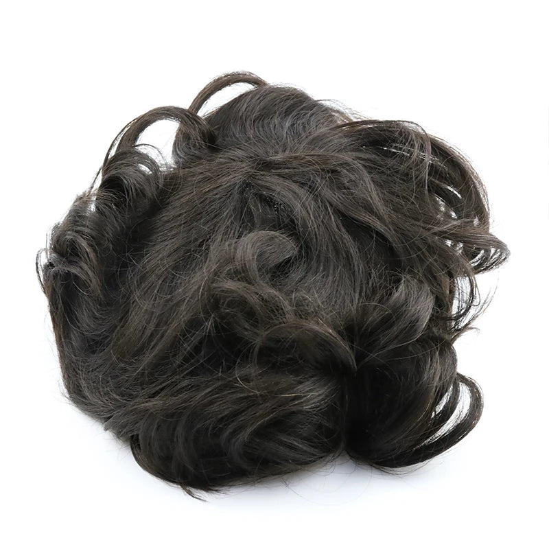 Men Capillary Prosthesis Full Lace French Lace Natural Hairline with Invisible Knot Color #1B