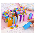 School Fournitures Scolaires Office Stationery Rainbow Shaped Cartoon Kids Eraser Set rainbow Eraser Rubber Stationery