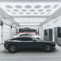 Factory Wholesale Ceiling Led Hexagonal Garage Light High Lumen 6500k Hexagon Gym Lighting Car Washing Workshop Led Light