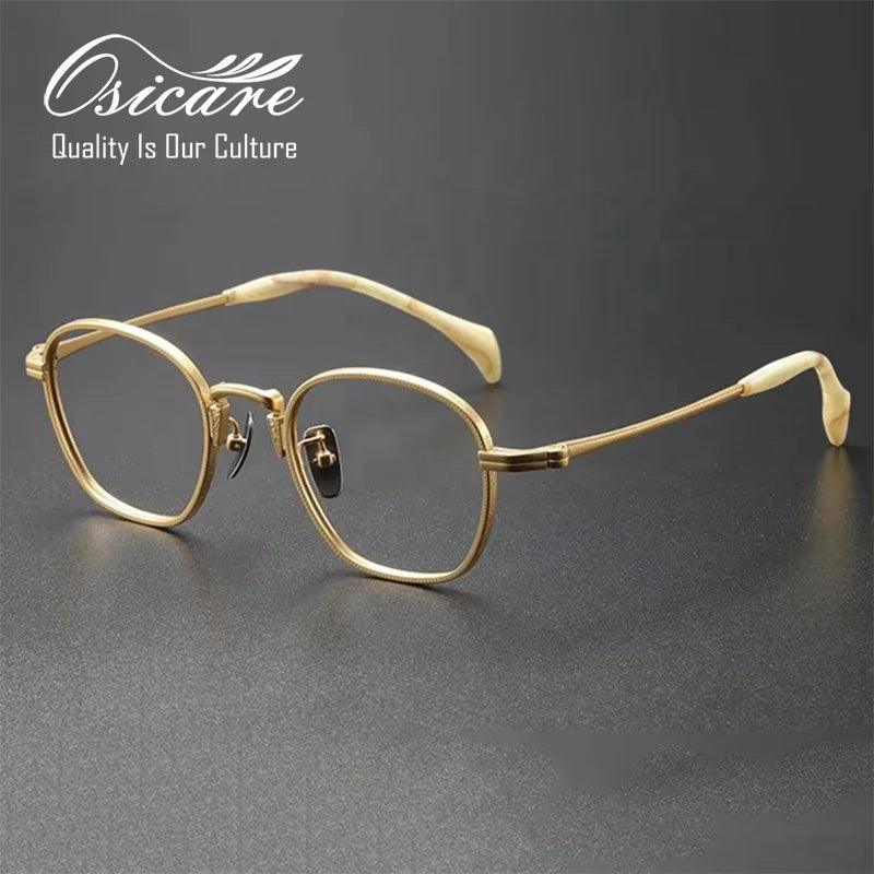 High End Quality Vintage Armazones De Lentes Designer Spectacle Lenses Personalized Glasses Titanium Eyeglasses Frames for Men