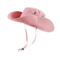 Men Women Canvas Casual Wide Brim Blank Fisherman sunshade hat Solid Color Fashionable Streetwear Bucket Hat pink Cow Boy Hats