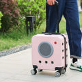 Portable Fashionable Pet Travel Backpack Pet Carriers Convenient Outdoor Zipper Closure Cat Carriers Small Animal Pet Air Box