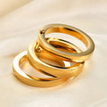 Fashion 3 Round Ring Sets Women Gift Stainless Steel Wedding Femme Engagement Rings Waterproof Female Finger Jewelry Rings