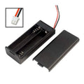 2 AAA Battery Storage Box ABS Material 2xAAA Battery Holder with Switch and Male Pins on Wires XH2.54-2P PH2.0