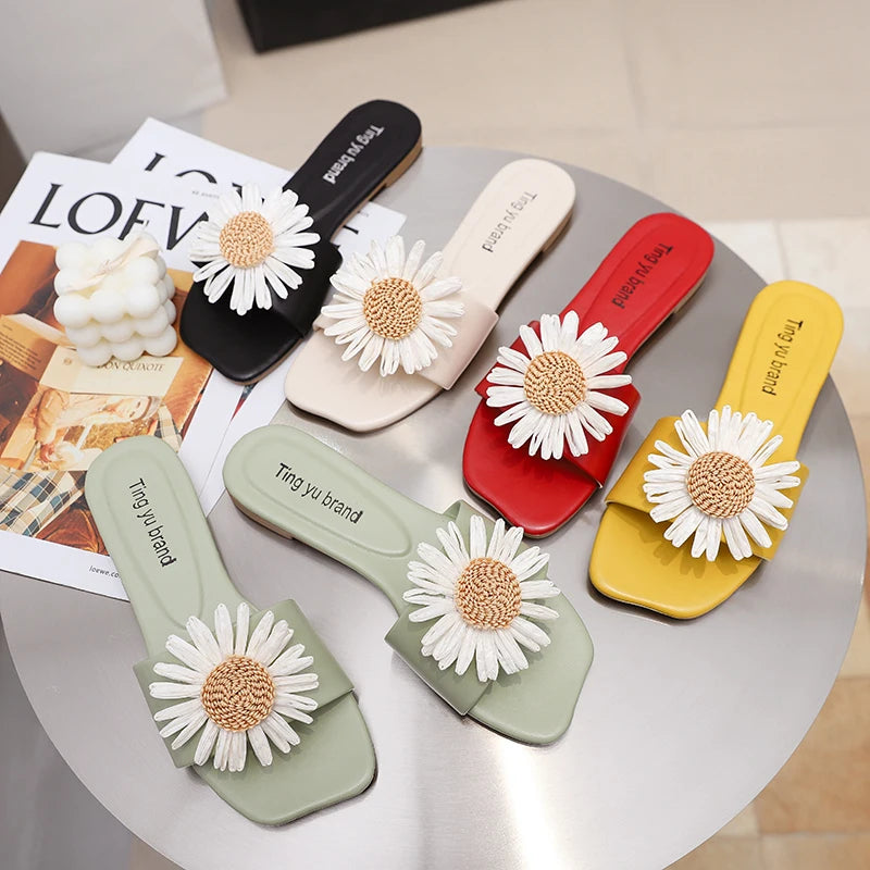 INS Daisy Flower Women Fashion Sandals No.606