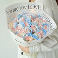 D82 Colorful Soap Flowers Rose Gifts for Wife Girls Valentines Day Mothers Day Anniversary Birthday Bouquets of Soap Flowers