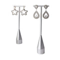 European Style Metal Single Dangle T bar Earrings Display Stand Earrings Jewelry Display Photography Props