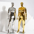 PE Gold Silver White Color Cheap Fat Size Female Mannequin