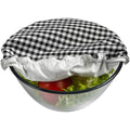 Y-Z Fashionable Washable Reusable Fabric Cotton Elastic Food Bowl Storage Covers Set
