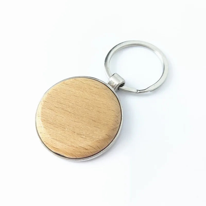 Wood House Custom Key Chain Wood Photo Keychains Name Keychain Wooden