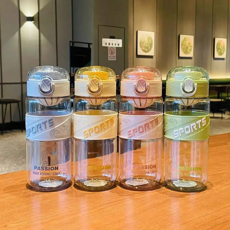 Outdoor Sports Anti-scalding Water Bottle Drop-resistant Plastic Space Cup