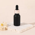 Luxury New Designed Cosmetic Glass Packing 15 ml  Black Glass Dropper Bottle for Lotion and Essential Oil with Silicon Dropper