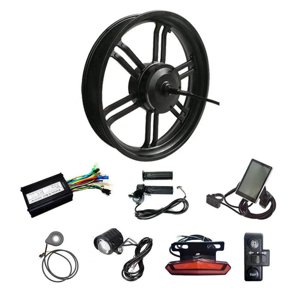 48V 52V 750W 20x4.0 Inch 20 Fat Tire Rear Hub Geared Motor Ebike Electric Bicycle Snowbike Conversion Kit