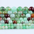 JSES Natural Australia Chrysoprase 4-10mm Loose Beads for Jewelry Making Manufacturers Wholesale Crystal Beads Stone Beads