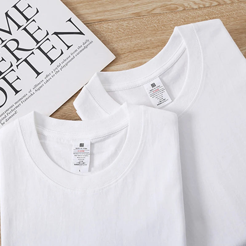 Custom 100 Cotton Casual Short Sleeve 200gsm Men Shirts Top Plain Tee Shirts Men's T-shirt